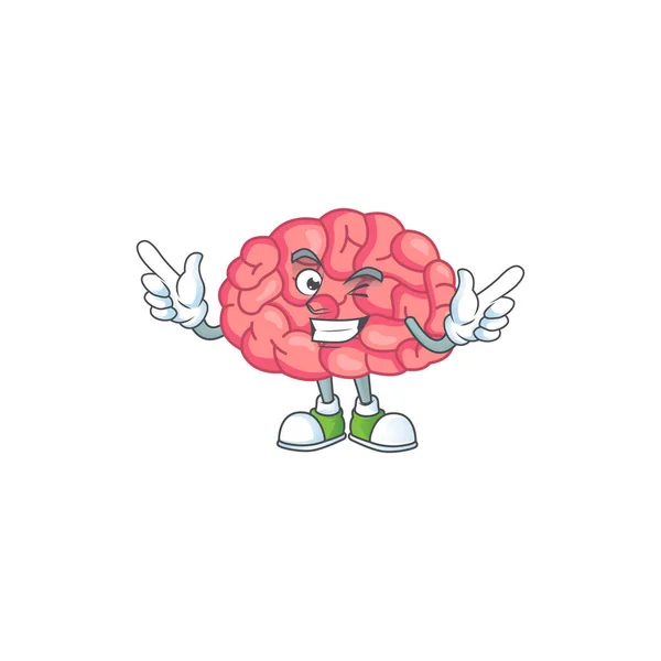 Diseño Personajes Dibujos Animados Concepto Diseño Dibujos Animados Del Cerebro — Vector de stock