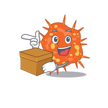 Burkholderia Mallei karikatür tasarım konsepti.