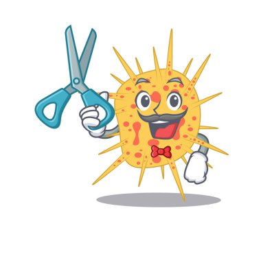 Berberli Sporty mycobacterium kansasii çizgi film karakteri tasarımı