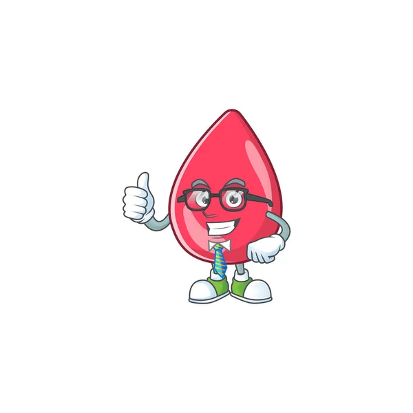 Karikatura charakter design červené krve úspěšný podnikatel — Stockový vektor