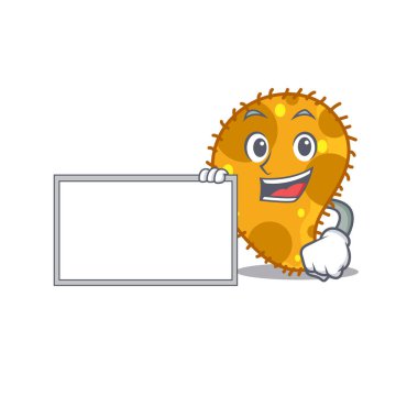 Tahtalı psödomonas çizgi film karakteri tasarım tarzı. Vektör illüstrasyonu