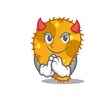 Şeytan çizgi film karakteri tasarımı gibi giyinmiş sahte kahramanlar. Vektör illüstrasyonu