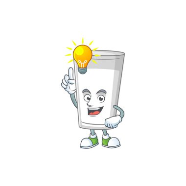 Dahi bir süt maskotu tasarımının bir fikri vardır.