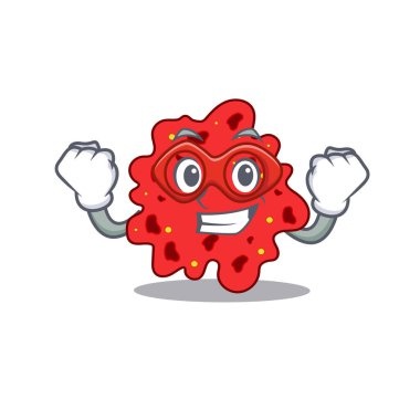 Streptococcus pneumoniae çizgi film karakteri Süper kahraman rolünde.