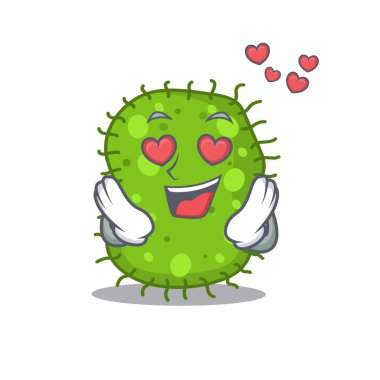 Tatlı escherichia çizgi film karakteri aşık olmuş.