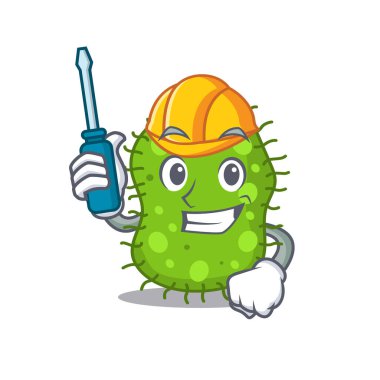 Escherichia çizgi film karakteri bir otomotiv olarak çalıştı.