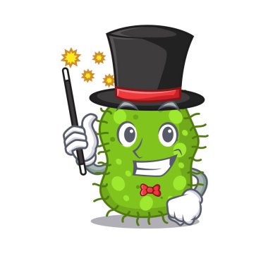 Çekici bir escherichia çizgi film tasarımcısı.