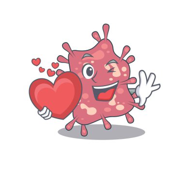 Tatlı bir Hemophilus Ducreyi karikatür karakteri.