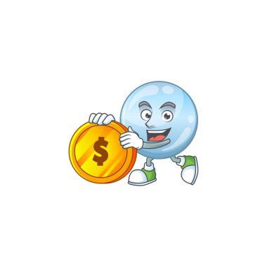 Kolajen damlacıkları zengin çizgi film karakterlerinin büyük altın paraları vardır.