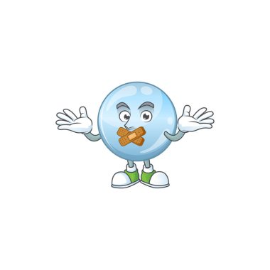 Kolajen damlacıkları sessiz parmak hareketli maskot çizgi film tasarımı