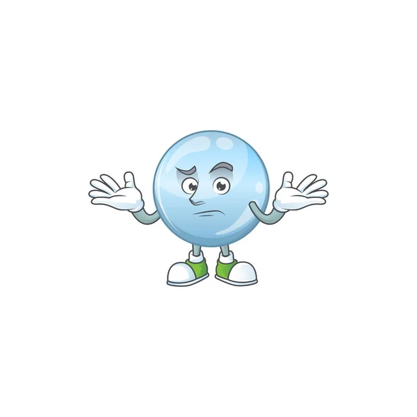Una imagen de gotas de colágeno en estilo de dibujos animados mascota sonriente — Vector de stock