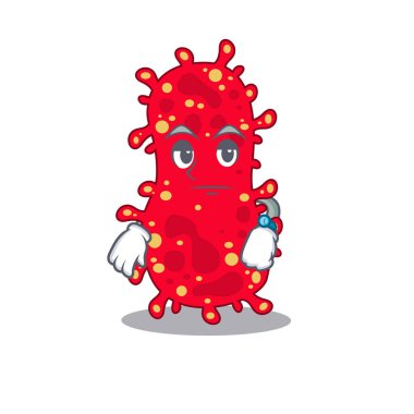 Morakella 'nın maskot tasarımı bekleme hareketi gösteriyor