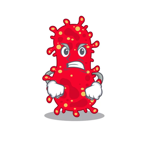Mascot design concept of moraxella με θυμωμένο πρόσωπο — Διανυσματικό Αρχείο