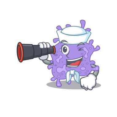 Dürbünlü staphylococcus aureus Sailor 'un karikatür ikonu.