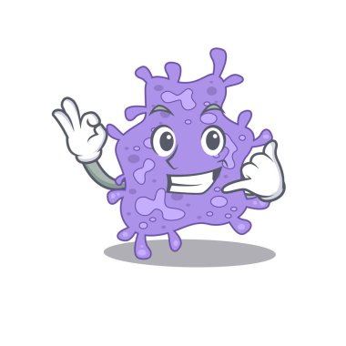 Staphylococcus aureus 'un çizgi film tasarımı bana komik jest diyebilirsin.