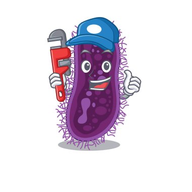 Lactobacillus rhamnosus bakteri Akıllı Tesisatçı çizgi film karakter tasarımı aracı