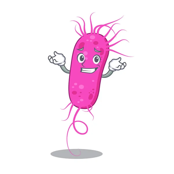 Картина гримучої концепції дизайну псевдо-бактерій мультфільмів — стоковий вектор