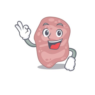 Verrucomicrobia maskot tasarımı tarzında.