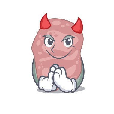 Şeytan çizgi film karakteri tasarım tarzı giyinmiş Verrucomicrobia