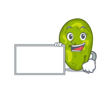 Pano ile siyanobakteri çizgi film karakter tasarım biçimi