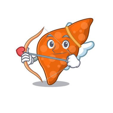 Aşk tanrısı çizgi filminde insan karaciğeri. Oklu ve kanatlı.