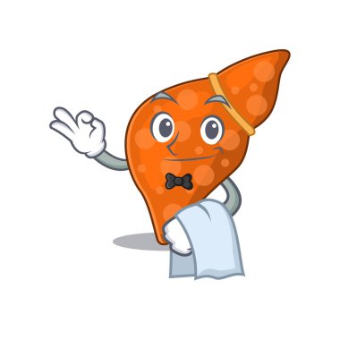 Restoranda çalışan karaciğer hastası bir insan karakteri.