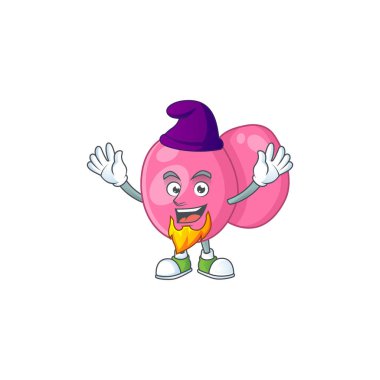 Streptokok Pyogenes Elf çizgi film karakterinin tatlı peri masalı. Vektör illüstrasyonu