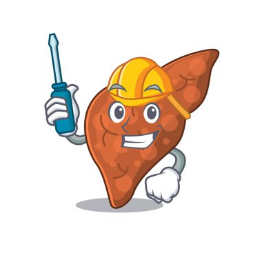 insan fibrozis karaciğerinin çizgi film karakteri bir otomotiv olarak çalıştı