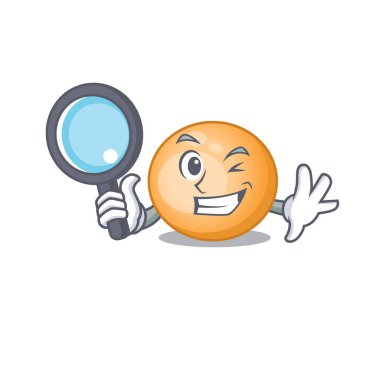 staphylocuccus aureus maskot tasarım tarzında araçlarla akıllı dedektif