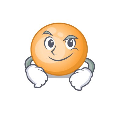 Staphylocuccus aureus 'un maskot tasarımı, kendinden emin bir jest.