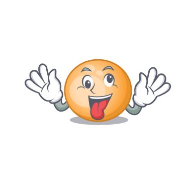 Staphylocuccus Aureus 'un çılgın bir yüzü olduğu bir çizgi film tasarımı.