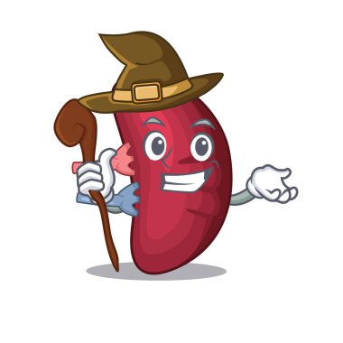 İnsan dalağı sinsi ve aldatıcı cadı çizgi film karakteri