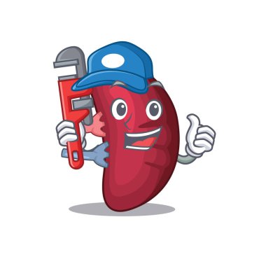 İnsan dalağı Akıllı Tesisatçı çizgi film karakteri tasarımı