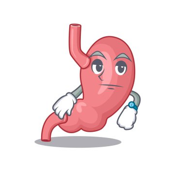 İnsan stokunun maskot tasarımı bekleme jestini gösteriyor