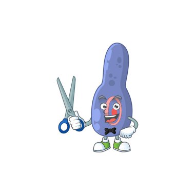 Sevimli Barber clostrisium botulinum makaslı karakter biçimi