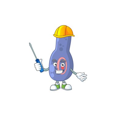 Akıllı otomotiv kapanış botulinyumu maskot tasarımı tarzında sunulur