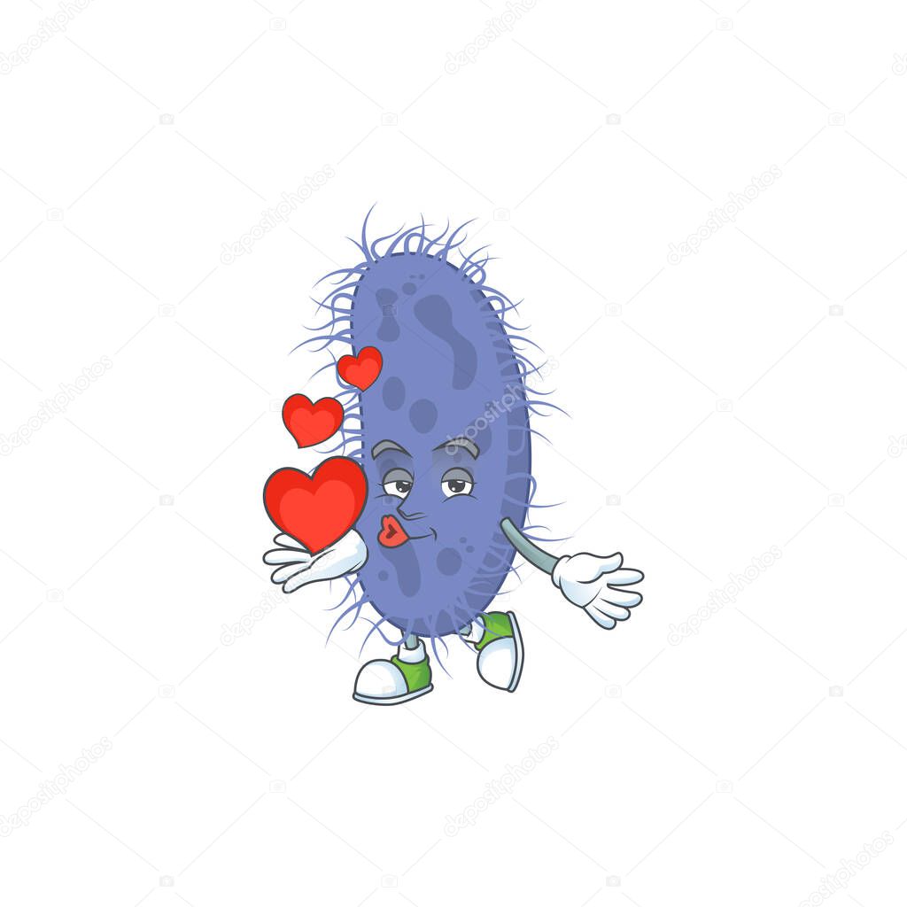 An Adorable Cartoon Design Of Salmonella Typhi Holding Heart Vector Illustration Premium Vector In Adobe Illustrator Ai Ai Format Encapsulated Postscript Eps Eps Format