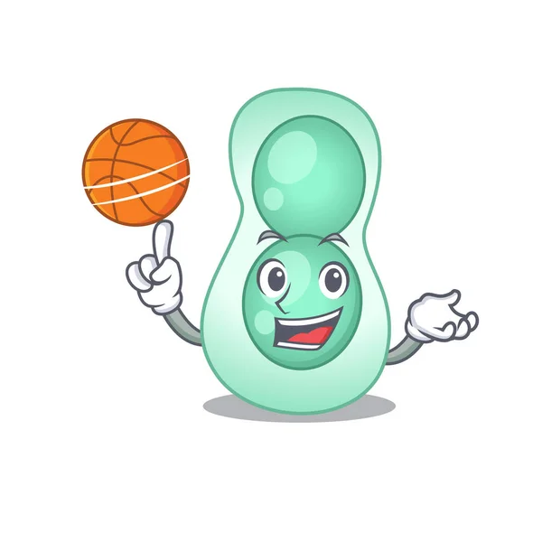 华丽的色拉提亚，带有篮球图案的吉祥物设计风格 — 图库矢量图片