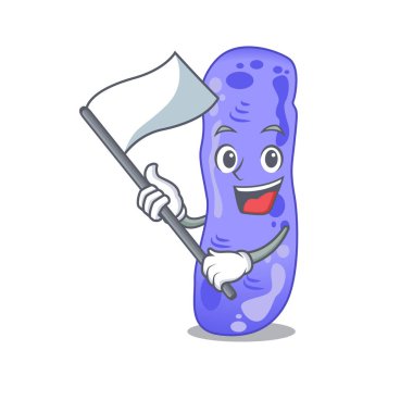 Bayrağı olan milliyetçi bir lejyoner maskot tasarımı.