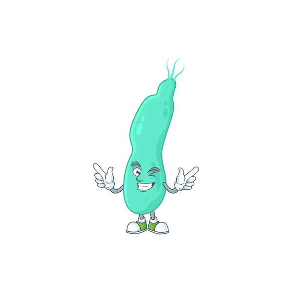Cartoon Charakter Design Konzept Von Helicobacter Pylory Cartoon Design Stil — Stockvektor