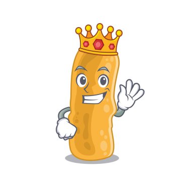 Shigella 'nın Bilge Kralı flexneri maskot tasarım stili