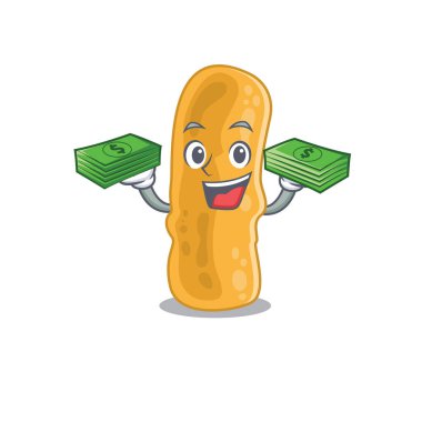 Zengin bir shigella flexneri çizgi film karakteri.