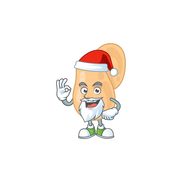 Freundliche Sarcina Santa Cartoon Charakter Design Mit Finger Vektorillustration — Stockvektor