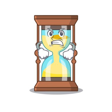 Kızgın yüzlü kronometrenin maskot tasarımı