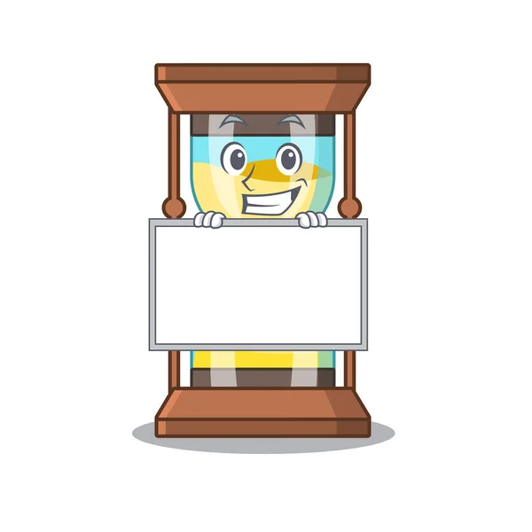 Sonriente cronómetro estilo de diseño de dibujos animados tiene un tablero — Vector de stock