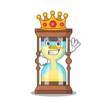 A Wise King of chronometer mascot design style clipart
