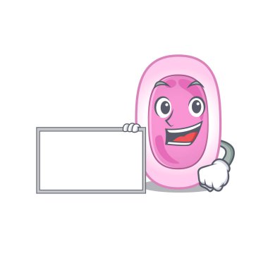 Pano ile Bordetela pertussis çizgi film karakter tasarım biçimi