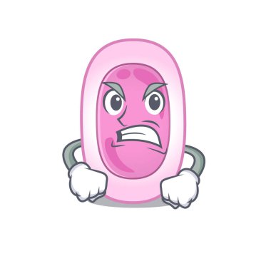 Kızgın yüzlü bordetela pertussis maskotu tasarımı