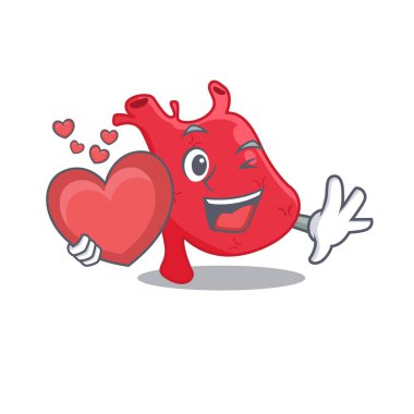 Tatlı kalpli bir karikatür karakteri.