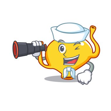 Dürbünlü bir sidik torbası ikonu.